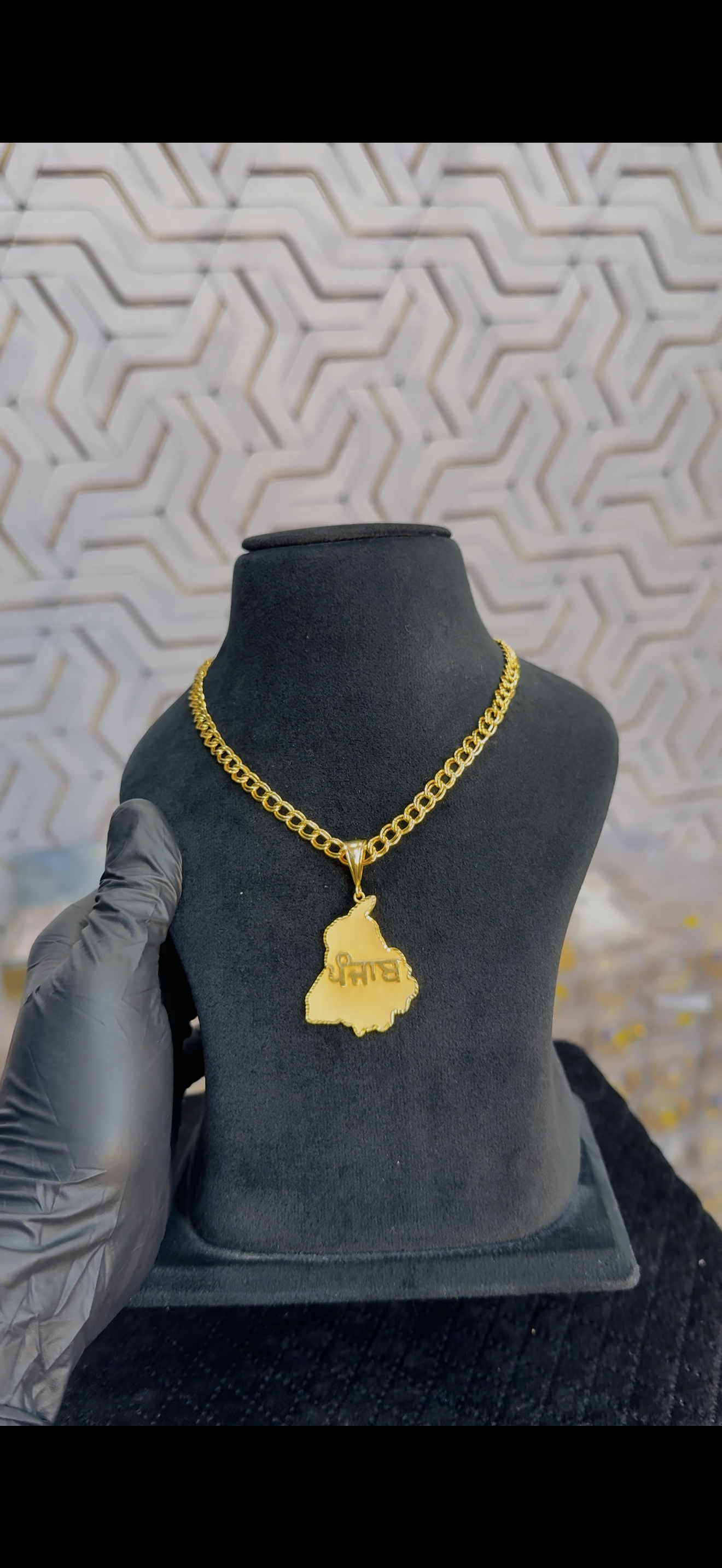 PUNJAB LOGO+SPATA CHAIN