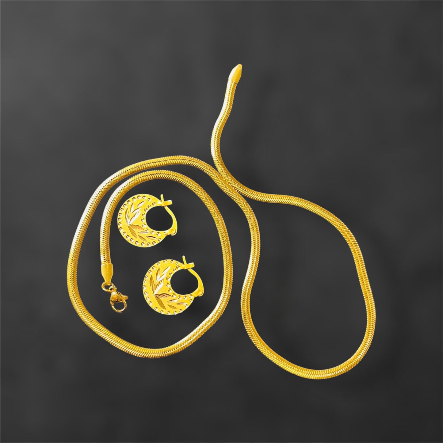 Lock natiya +snake chain combo