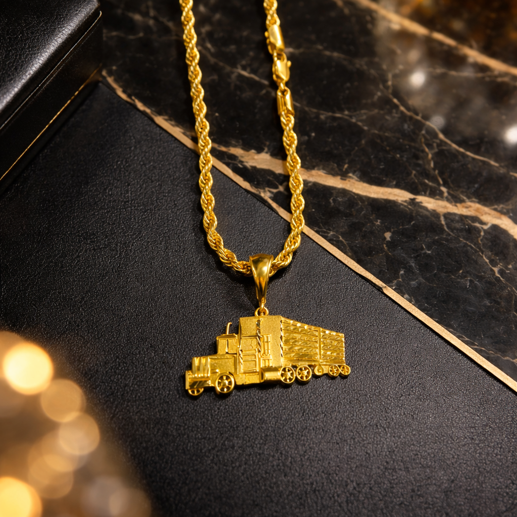 TRUCK LOCKET + ROPE CHAIN