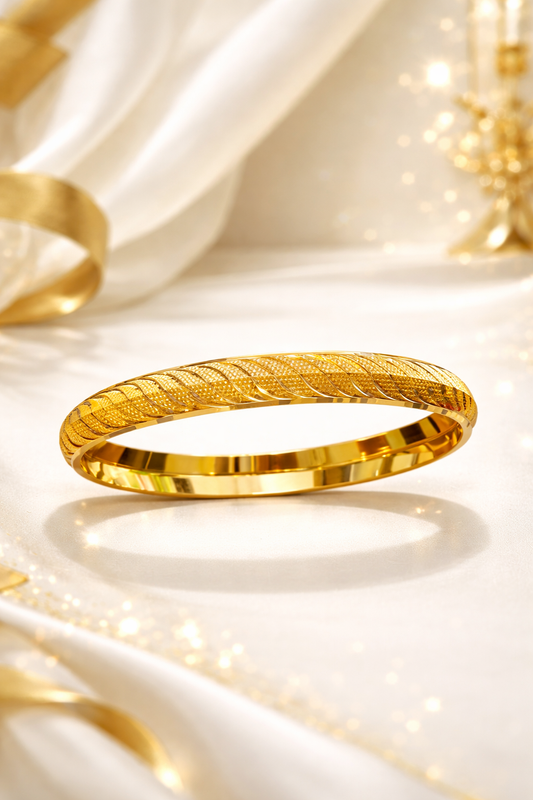 Gold plated lining kada