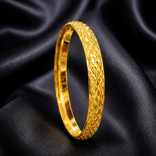 1 GM GOLD PLATED DIAMOND CUT KADA