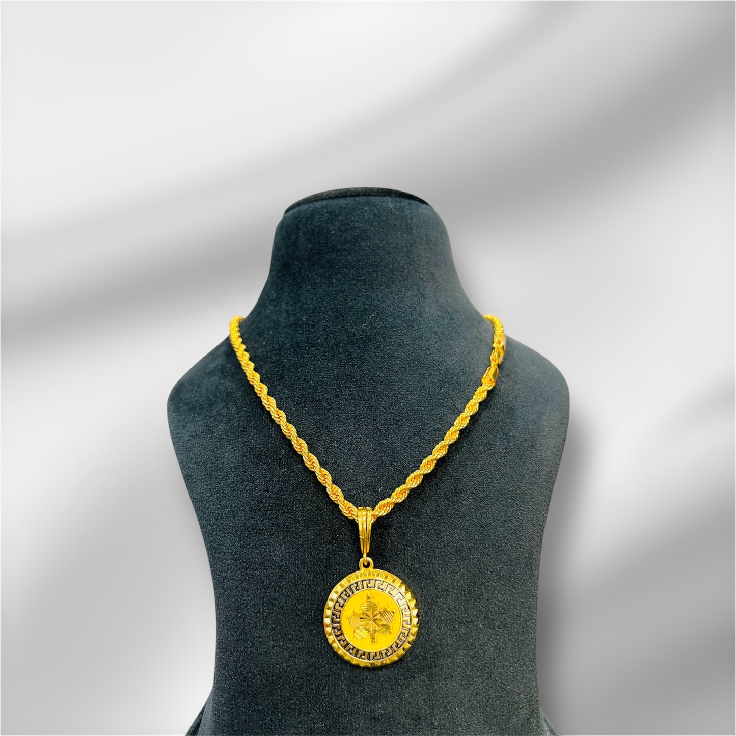 Black Canada Logo+Rope Chain