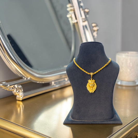 CLASSIC LION LOGO+ROPE CHAIN