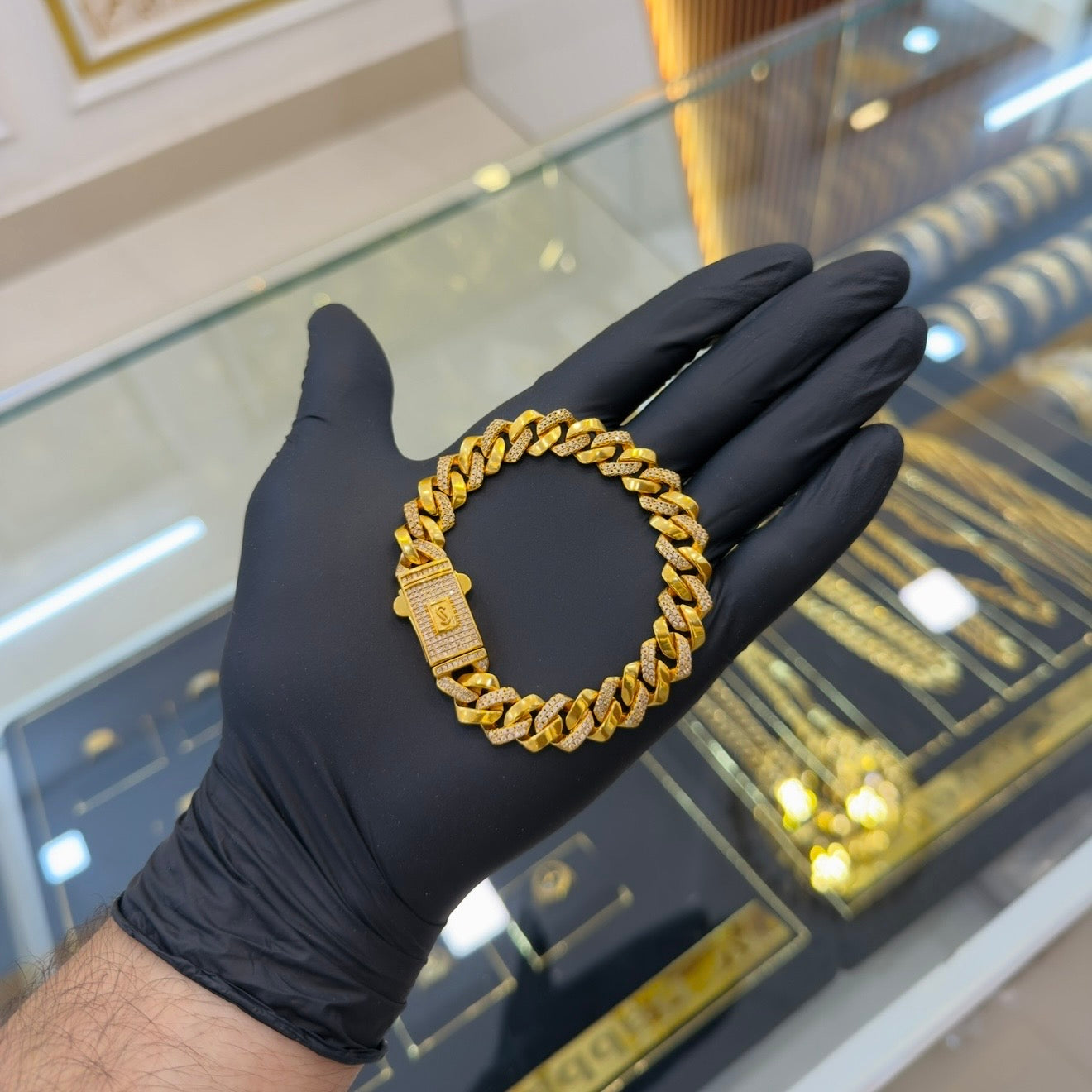 GOLDEN MONACO CUBAN BRACELET