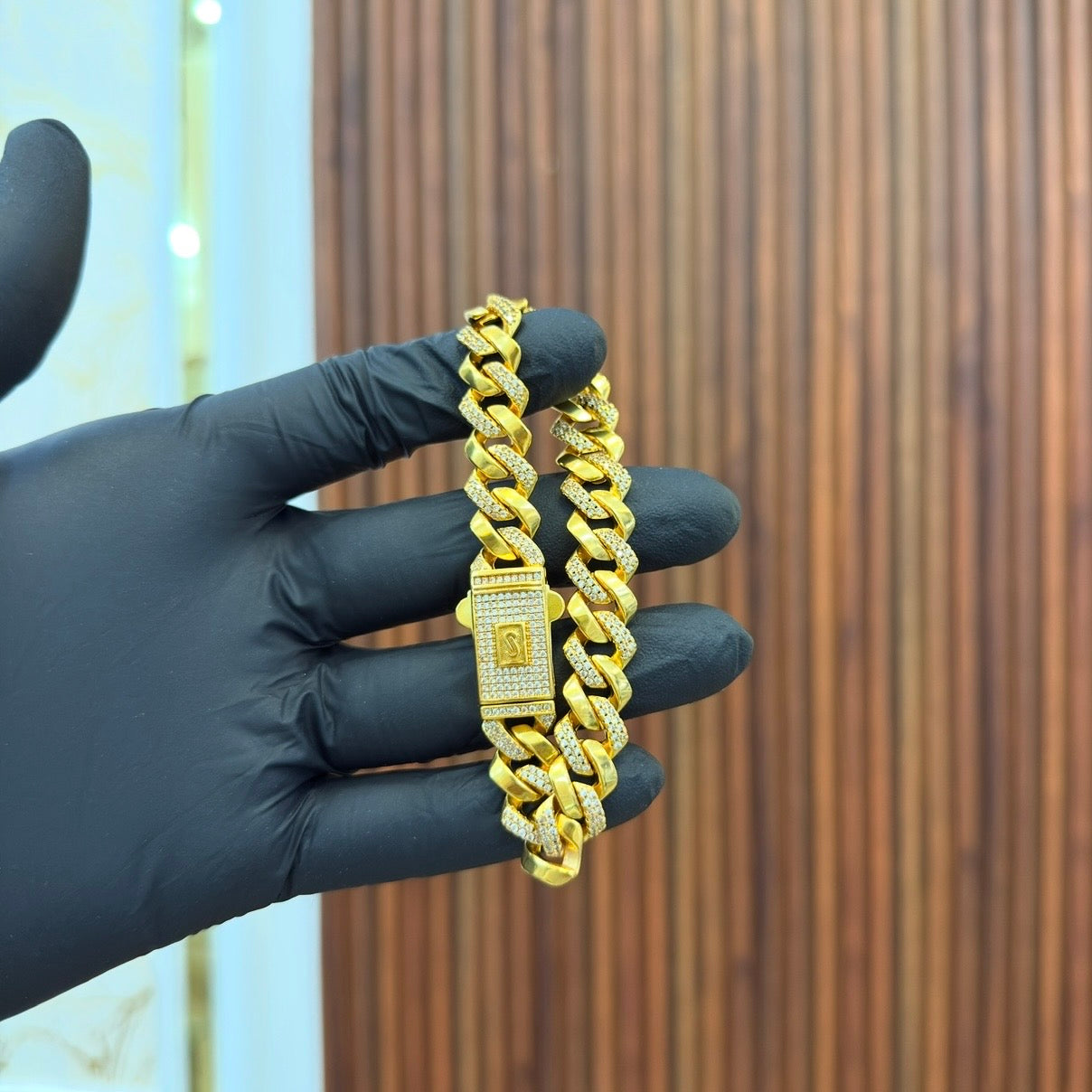 GOLDEN MONACO CUBAN BRACELET