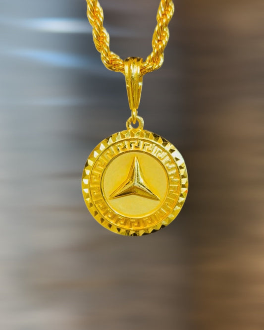 Mercedes Logo+Rope Chain