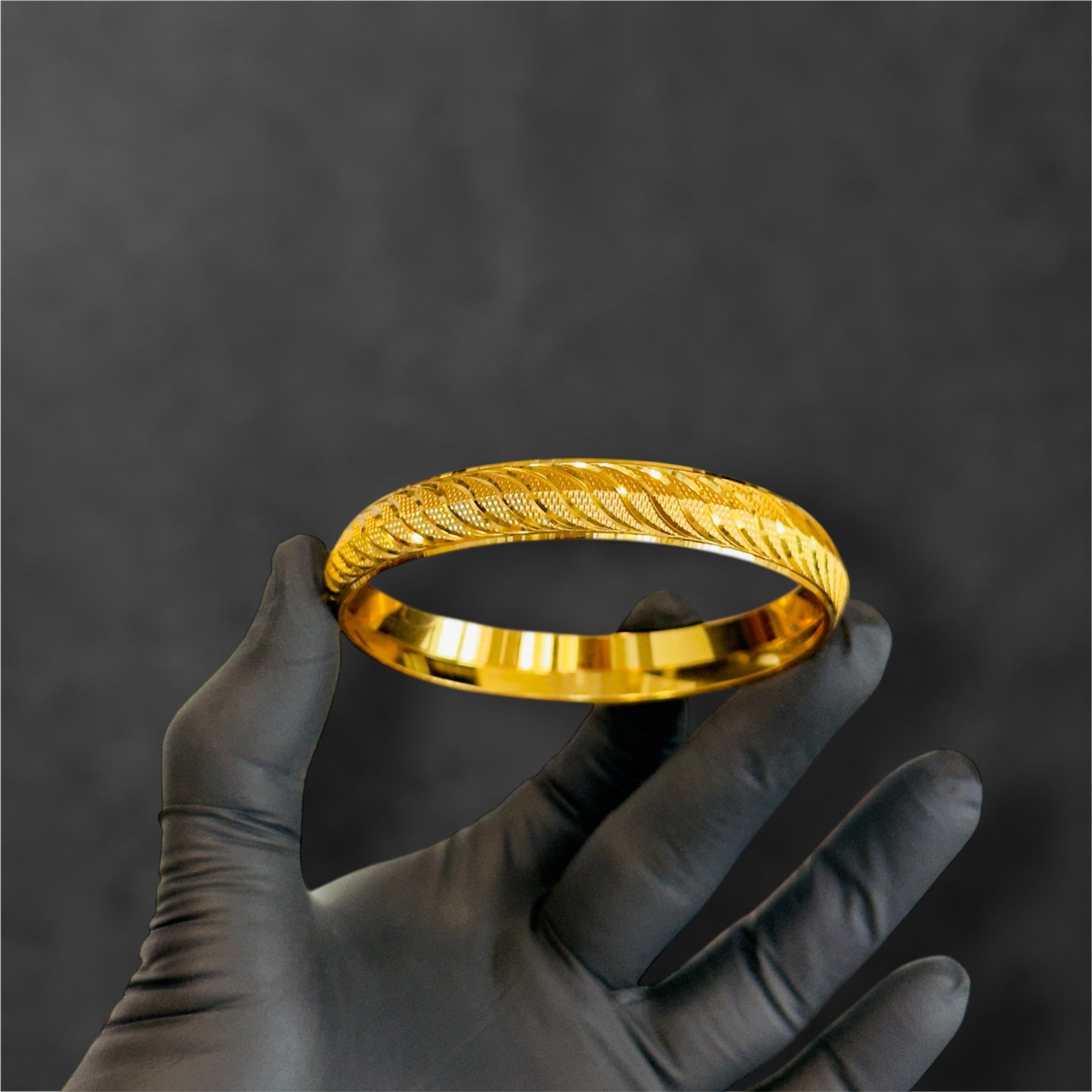 GOLD PLATED LINE KADA + LOTUS CHAIN