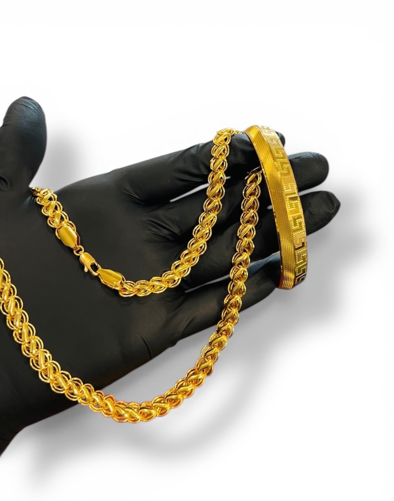 CLASSIC KADA + LOTUS CHAIN – Babbar Jewellers