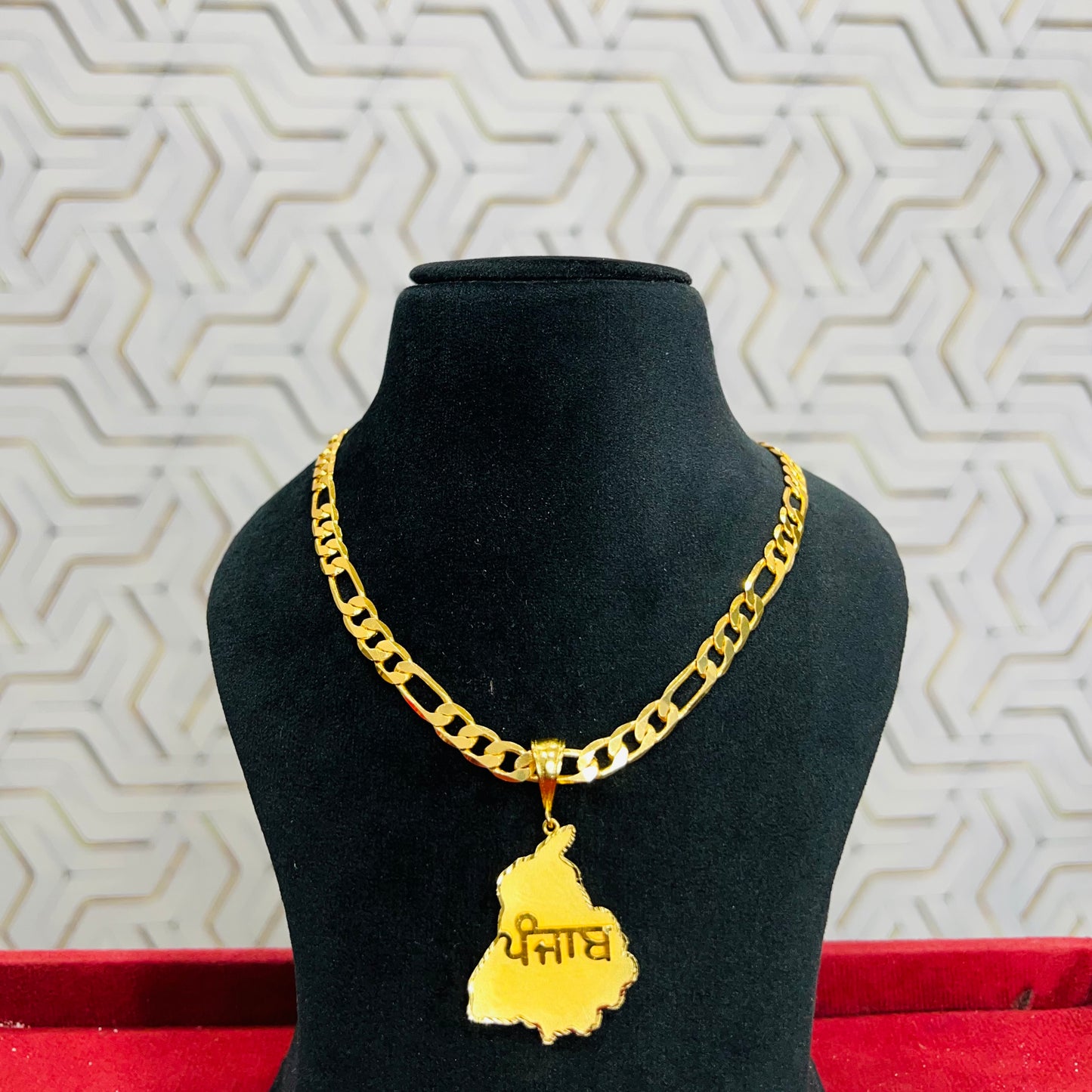 Figaro chain+Punjab locket